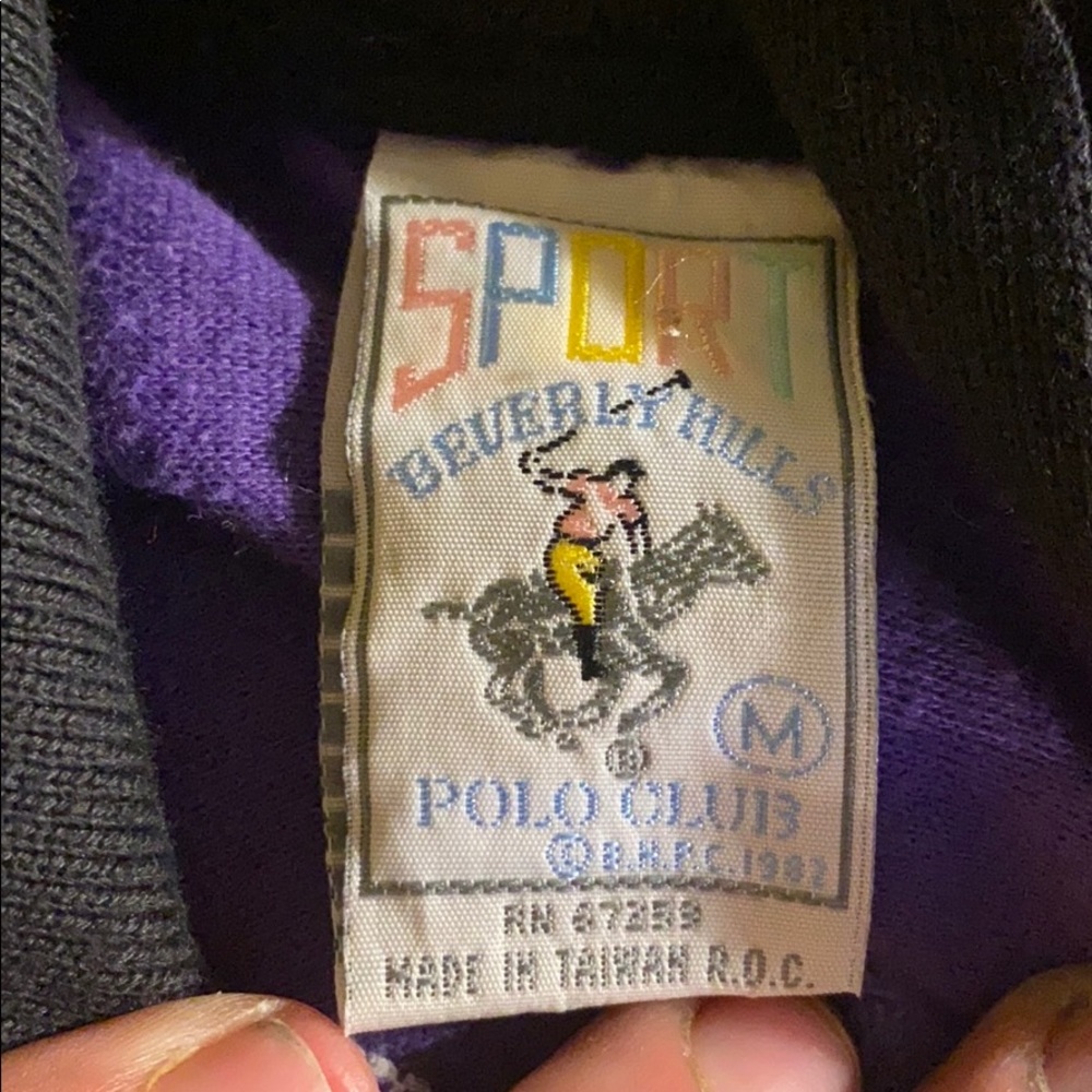 Rare antique sport Beverly hill polo club fleece